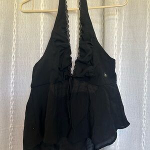 PacSun Black Halter Blouse